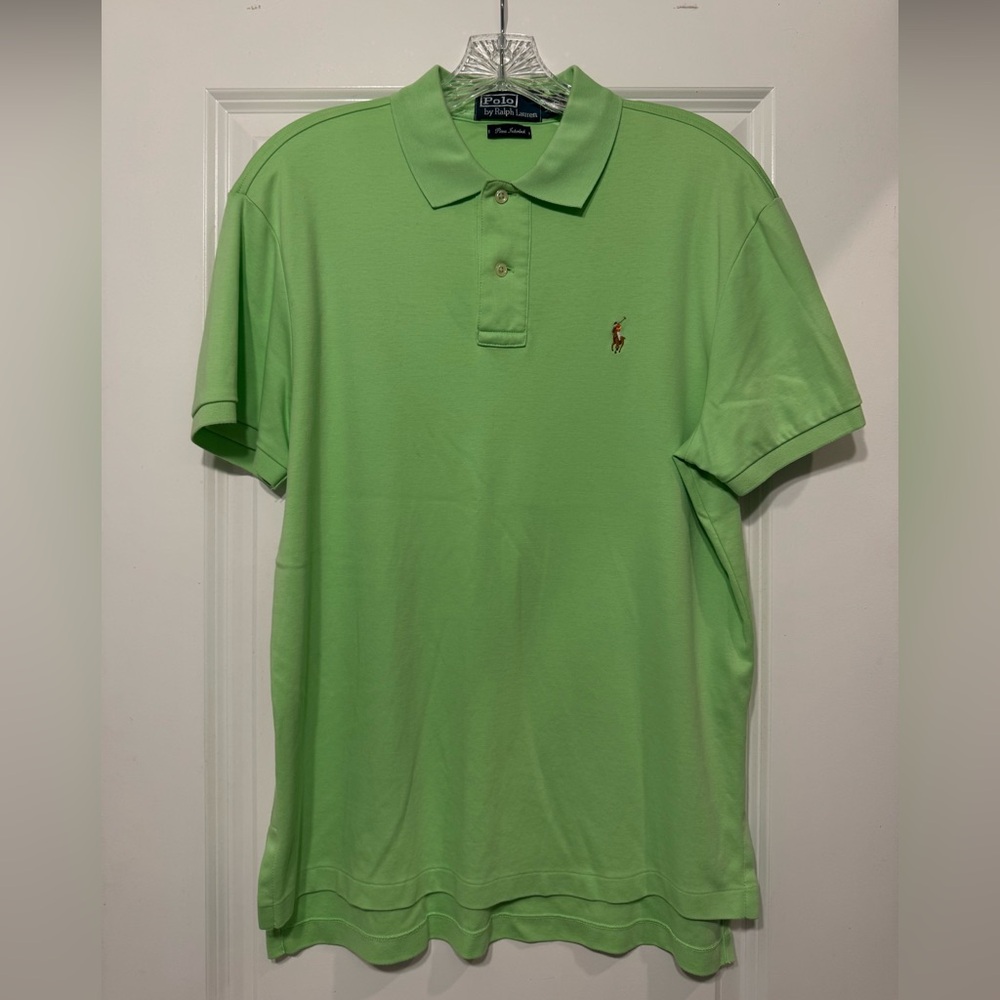 Polo Ralph Lauren Men's Light Green Short Sleeve (Soft Fabric)